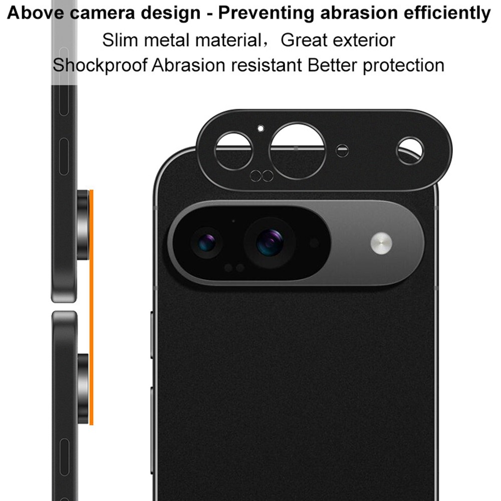 IMAK IMAK Google Pixel 9 Linsskydd Metall Svart