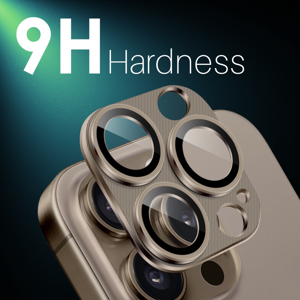NORTHJO NORTHJO iPhone 16 Pro/16 Pro Max Linsskydd Brun
