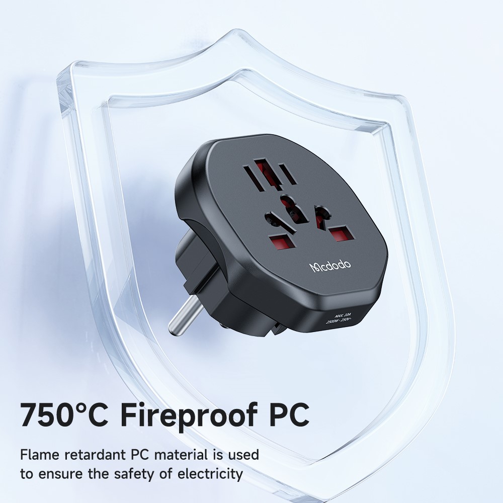 MCDODO MCDODO Universal Reseadapter EU Plugg UK/EU/US