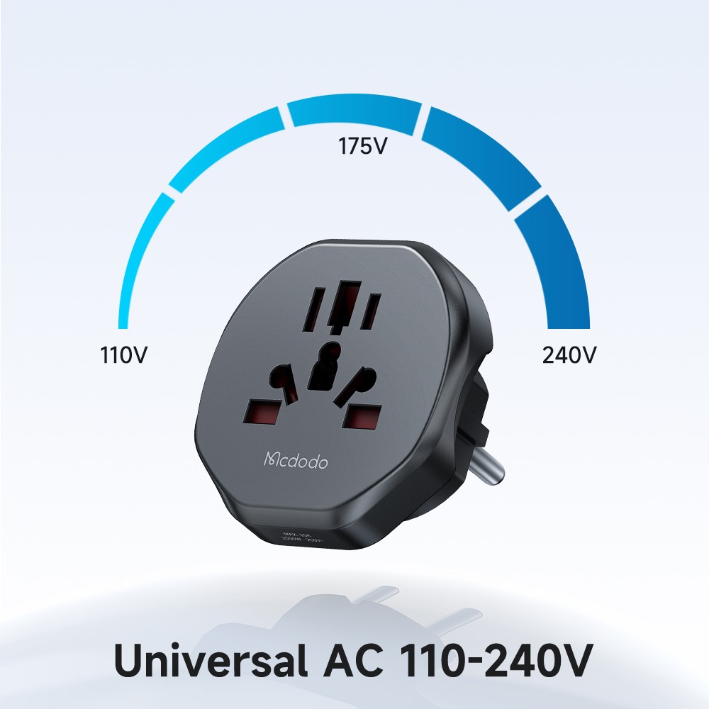 MCDODO MCDODO Universal Reseadapter EU Plugg UK/EU/US