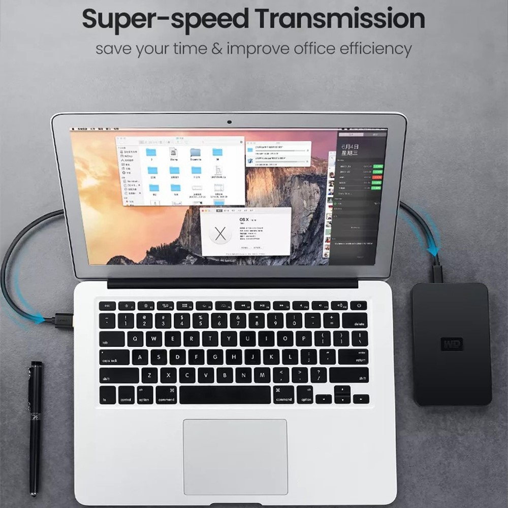 UGREEN UGREEN 3m Mini-USB Kabel Svart