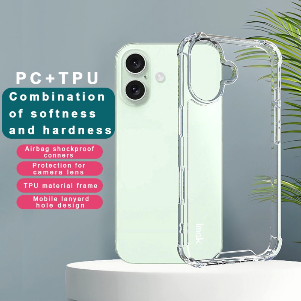 IMAK IMAK iPhone 16 Skal TPU Transparent