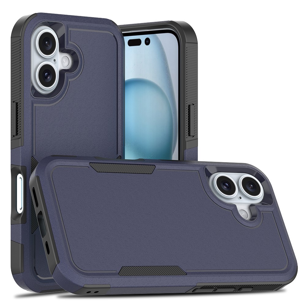  iPhone 16 Skal Extreme Shockproof Hybrid Mörk Blå