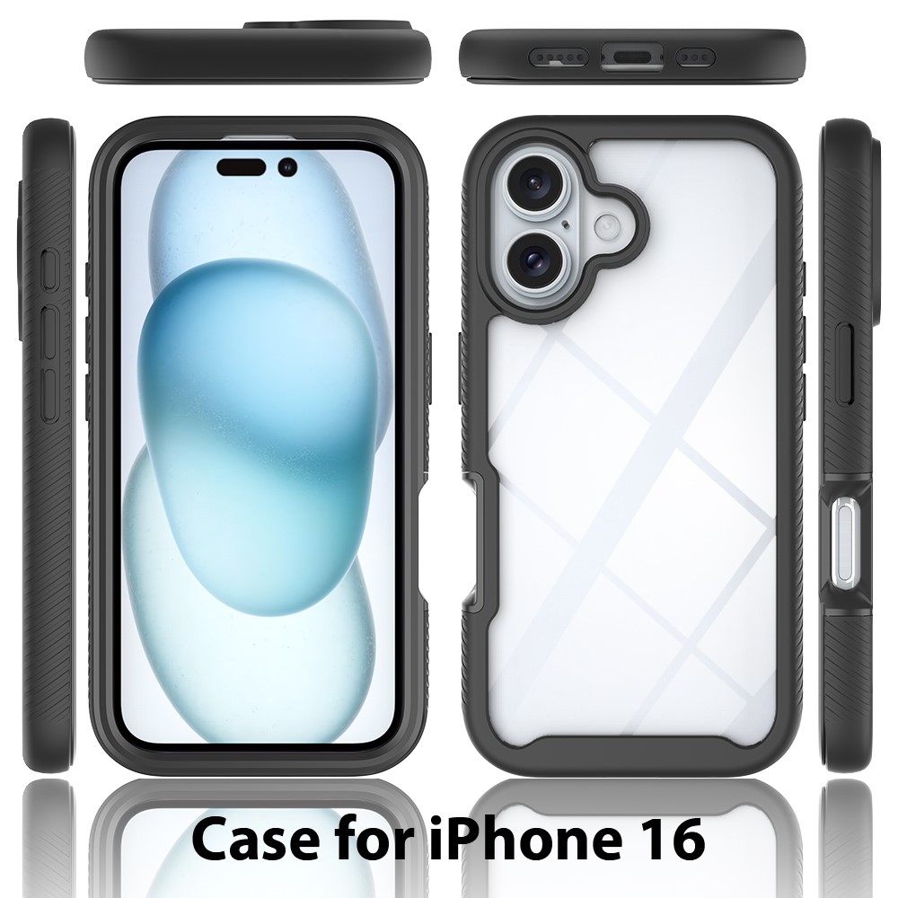  iPhone 16 Skal Hybrid Defense Svart
