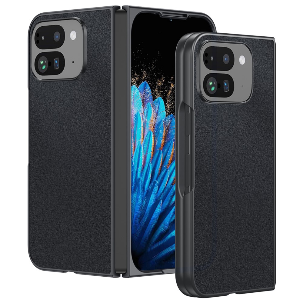  Google Pixel 9 Pro Fold Skal Läder Svart
