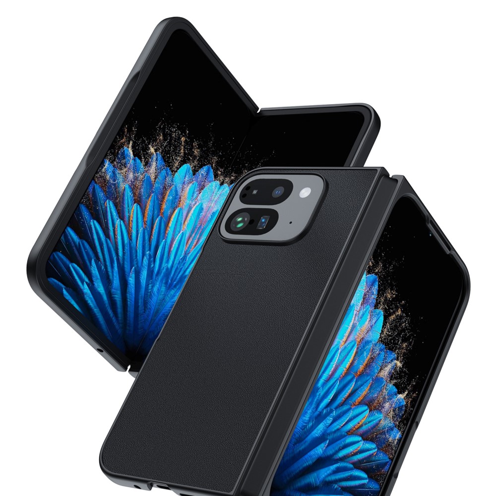  Google Pixel 9 Pro Fold Skal Läder Svart