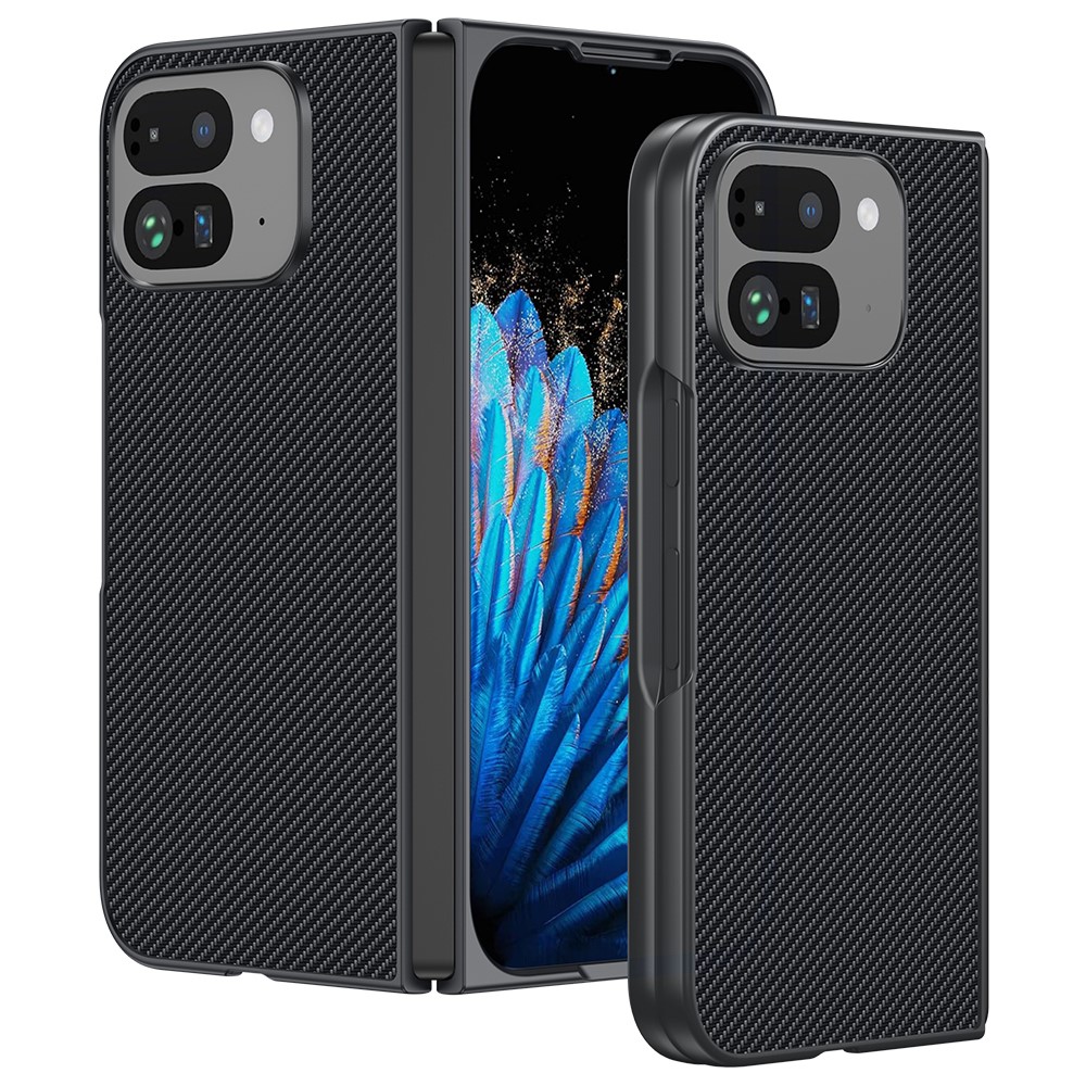  Google Pixel 9 Pro Fold Skal Kolfiber Textur Svart