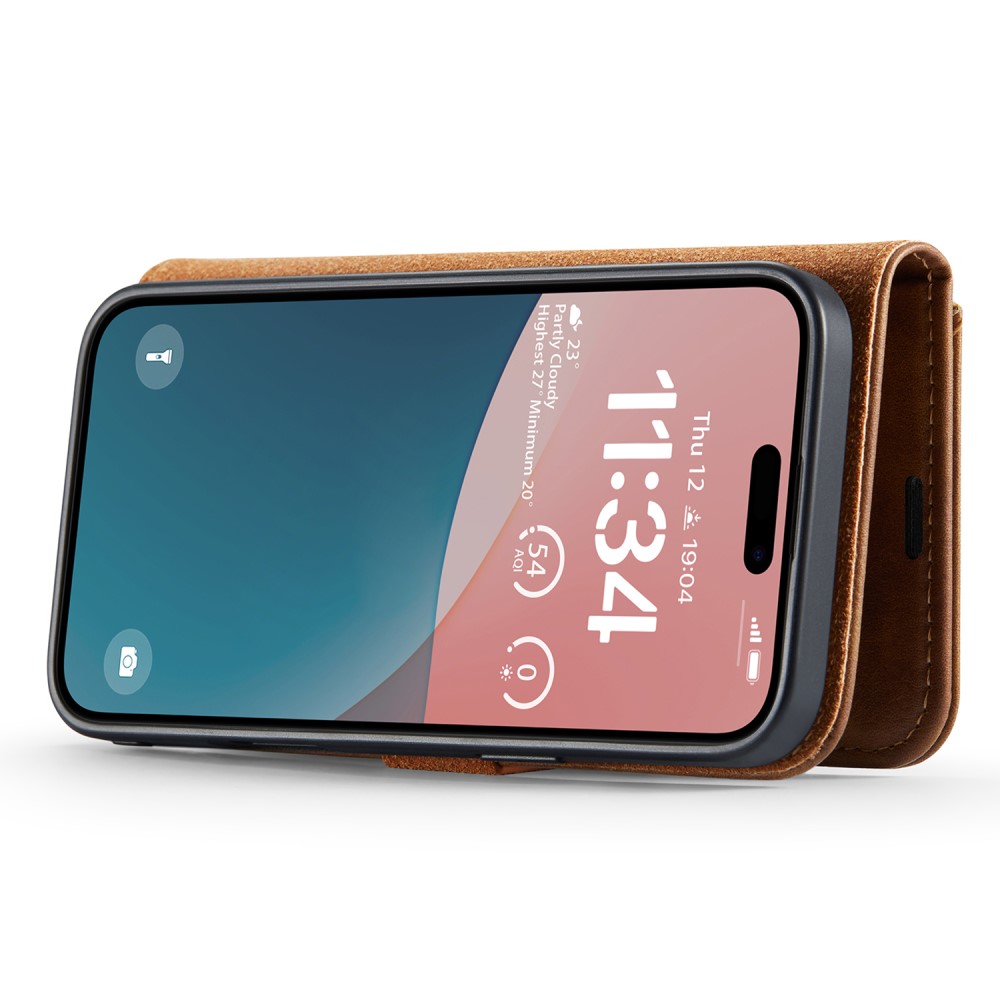 DG.MING DG.MING iPhone 16 Fodral 2in1 Magnet Brun