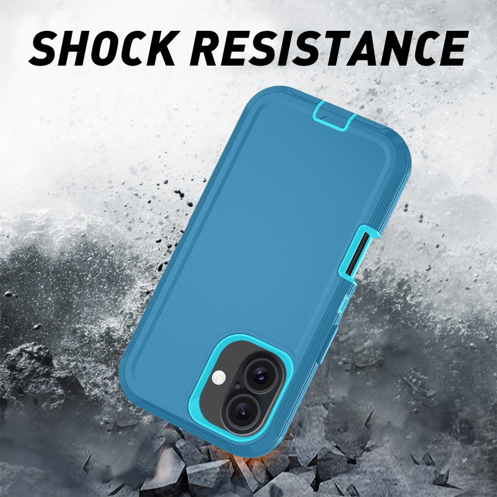  iPhone 16 Skal Extreme Shockproof Hybrid Blå