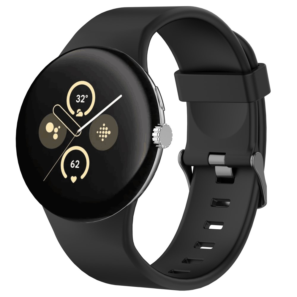  Google Pixel Watch 4 / 3 45 mm Armband Silikon Svart