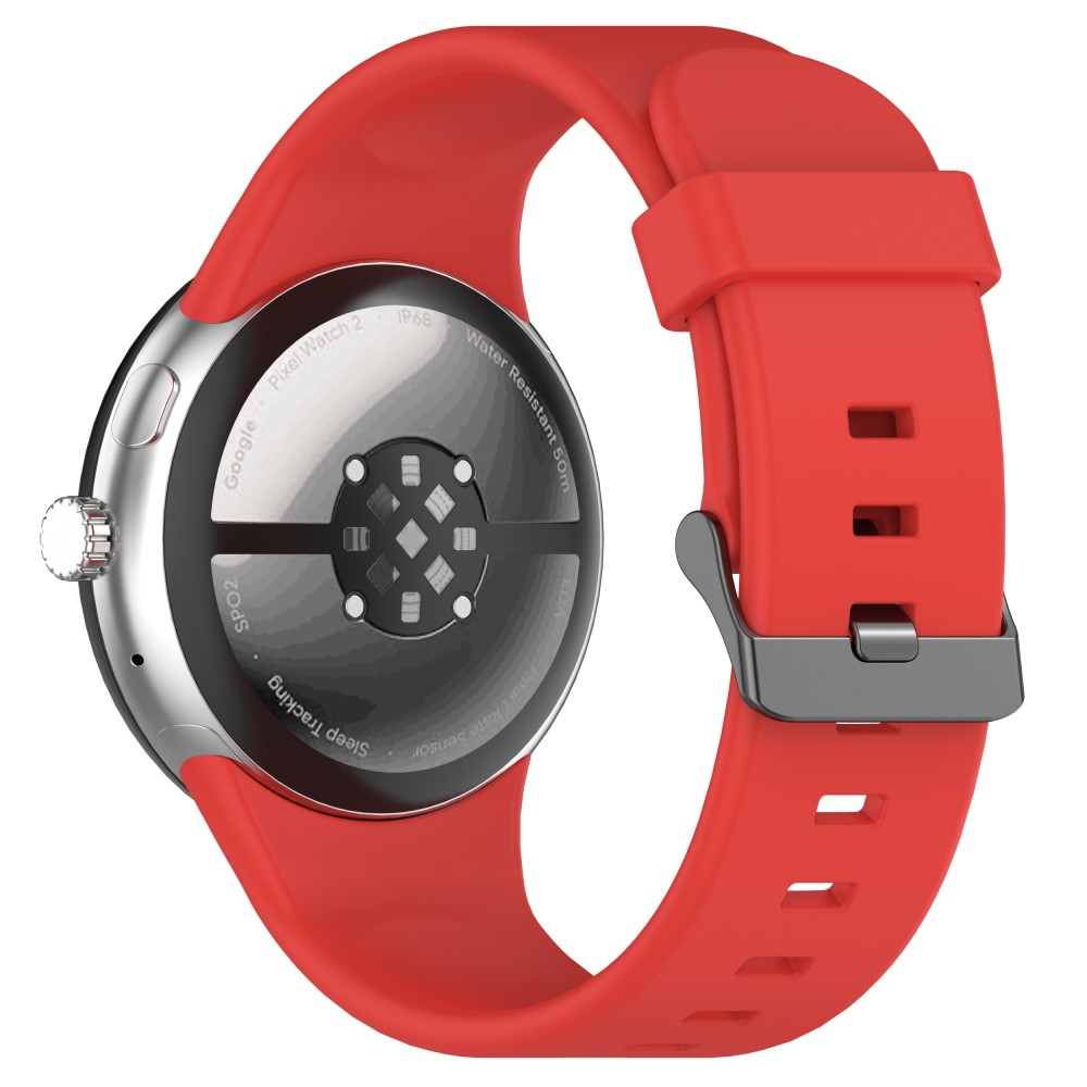  Google Pixel Watch 4 / 3 45 mm Armband Silikon Röd