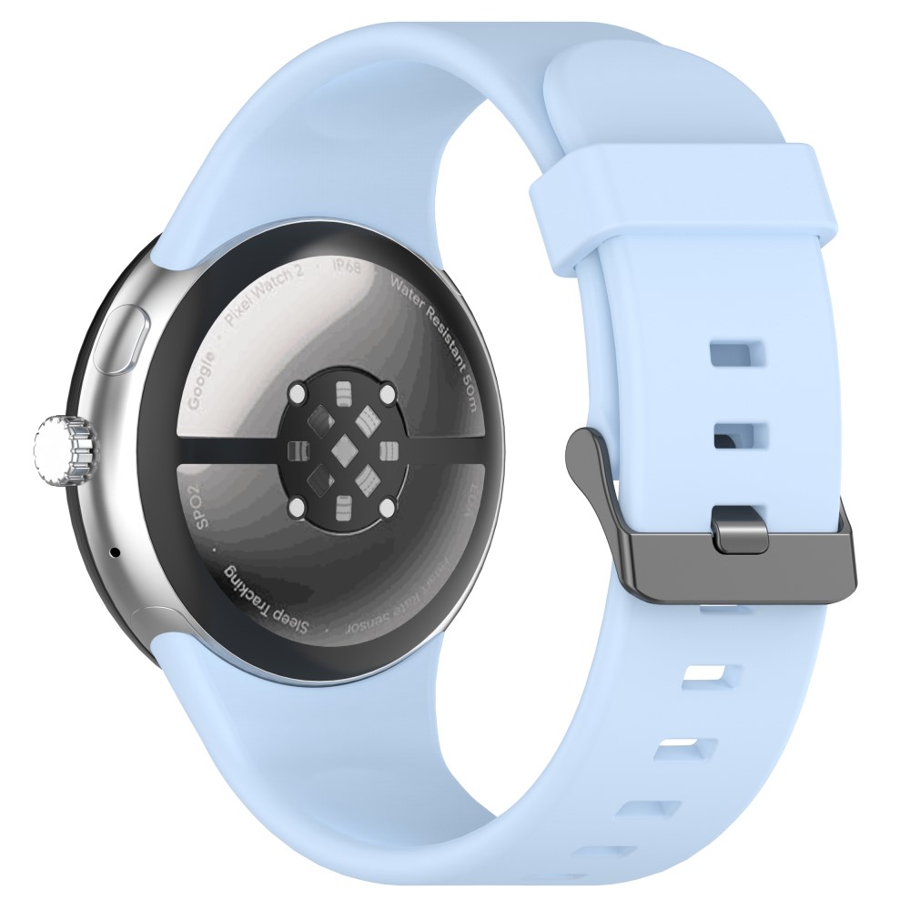  Google Pixel Watch 4 / 3 45 mm Armband Silikon Ljus Blå