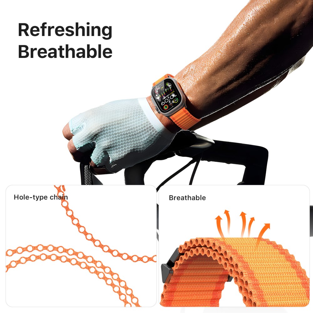DUX DUCIS DUX DUCIS Apple Watch 38/40/41/42 mm Armband Nylon Orange