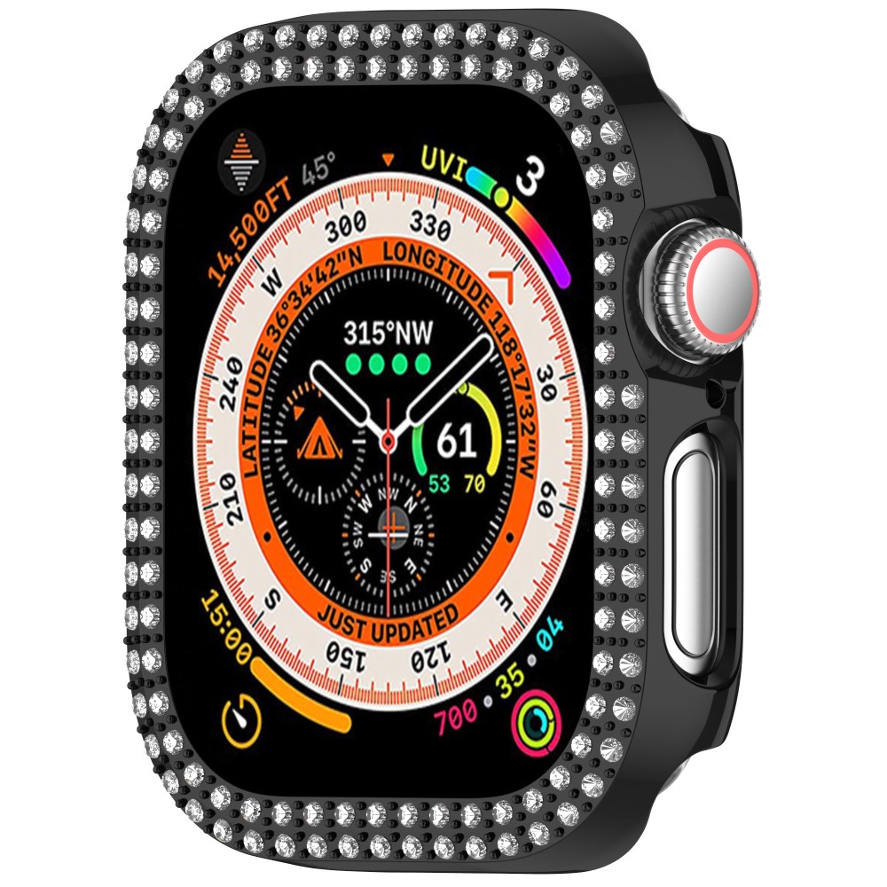  Apple Watch 10 42 mm Skal Rhinestone Svart