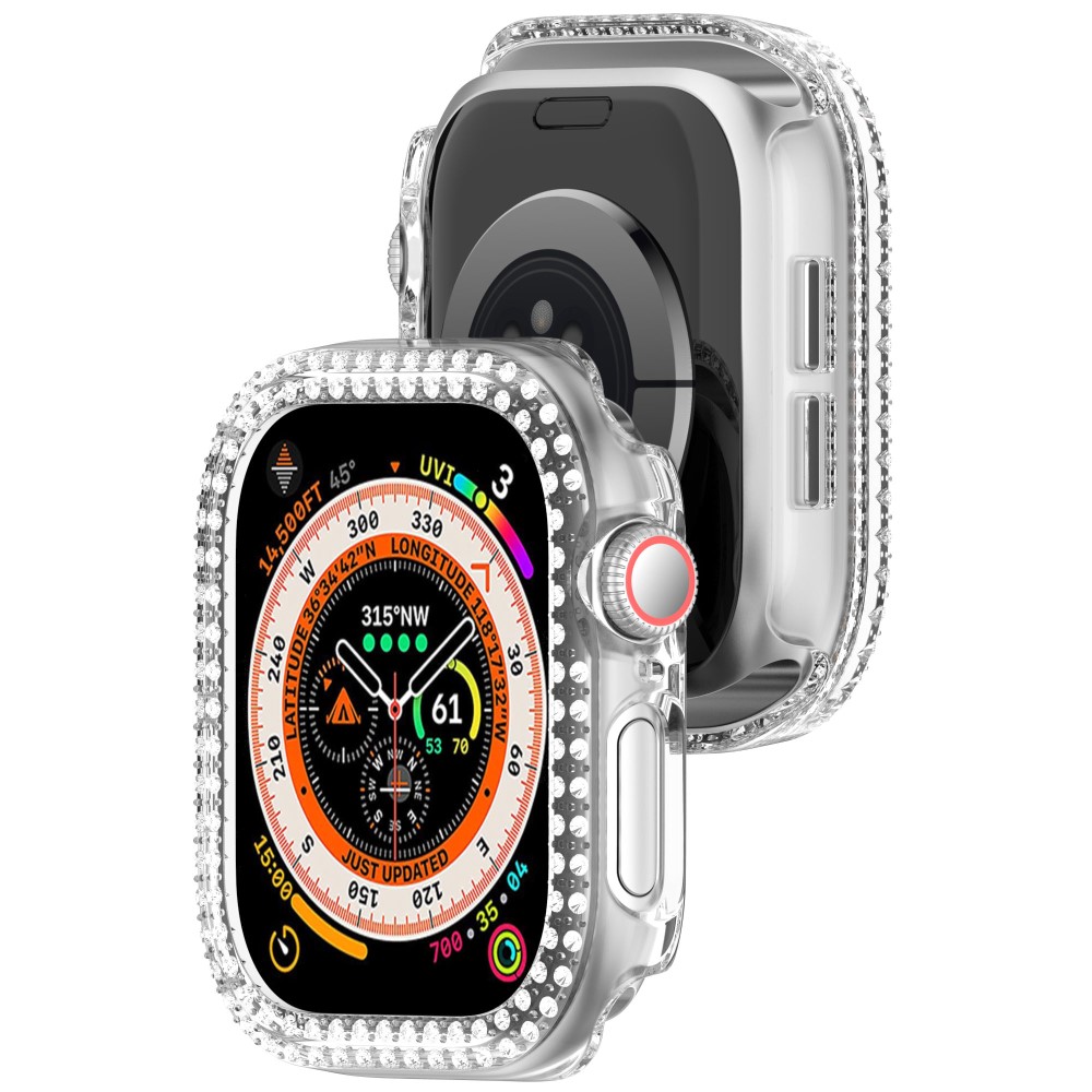  Apple Watch 10 42 mm Skal Rhinestone Transparent