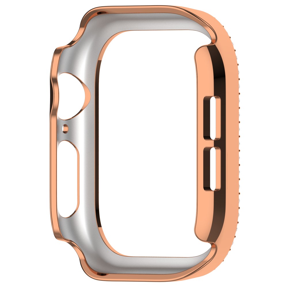 Apple Watch 10 46 mm Skal Rhinestone Roséguld
