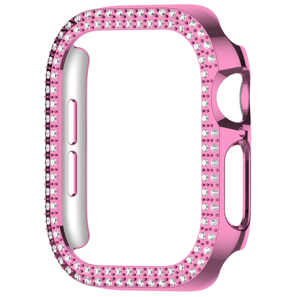  Apple Watch 10 46 mm Skal Rhinestone Rosa
