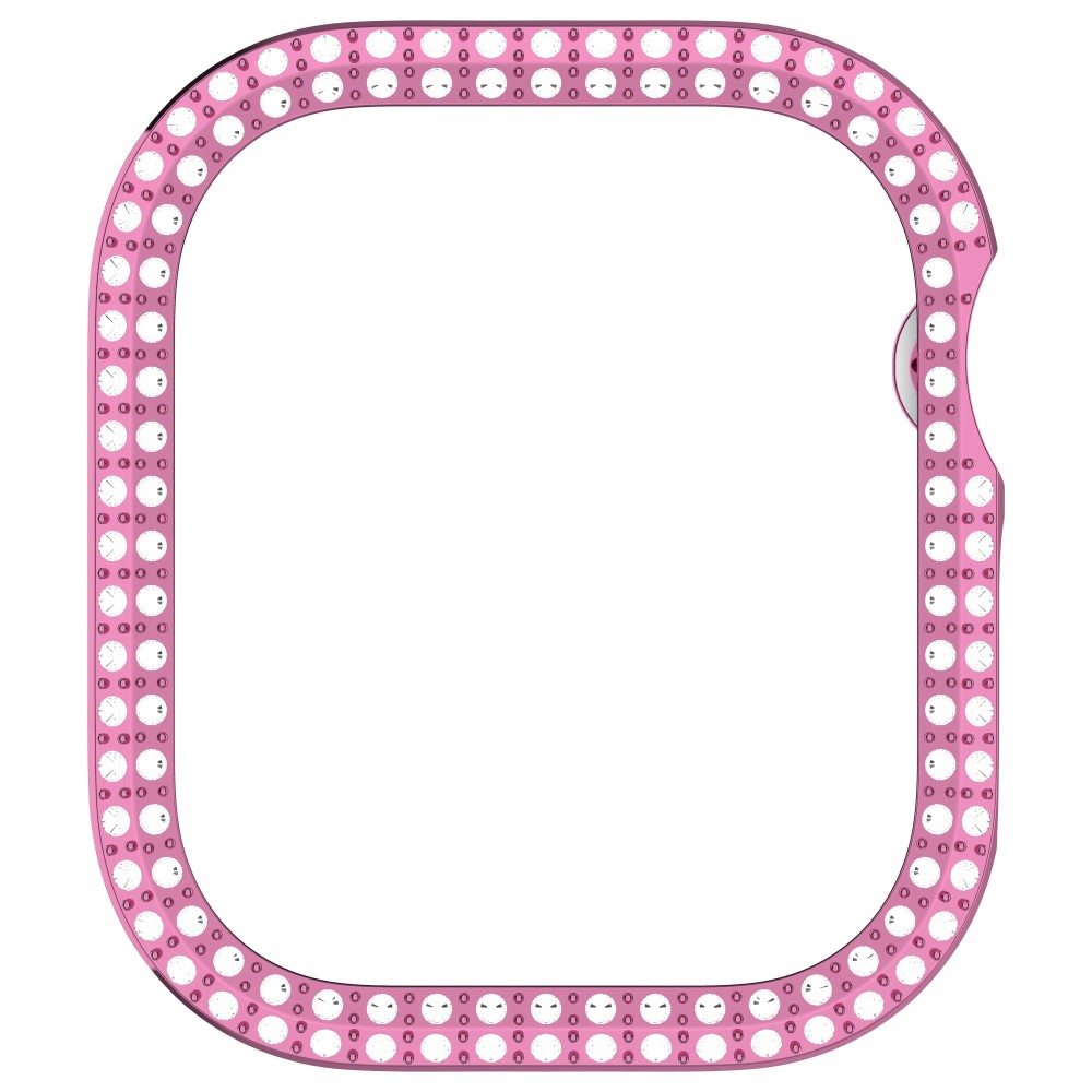  Apple Watch 10 46 mm Skal Rhinestone Rosa