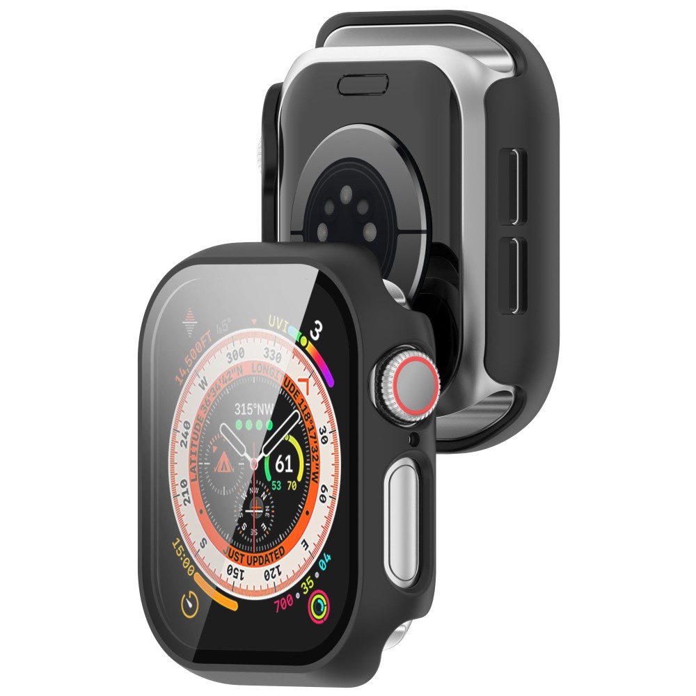  Apple Watch 10 42 mm Skal Med Skärmskydd Härdat Glas Svart