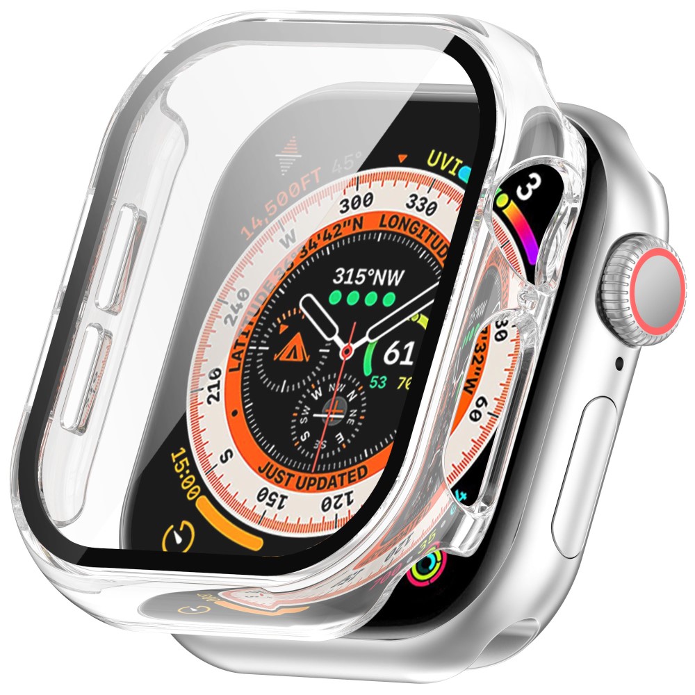  Apple Watch 10 42 mm Skal Med Skärmskydd Härdat Glas Transparent