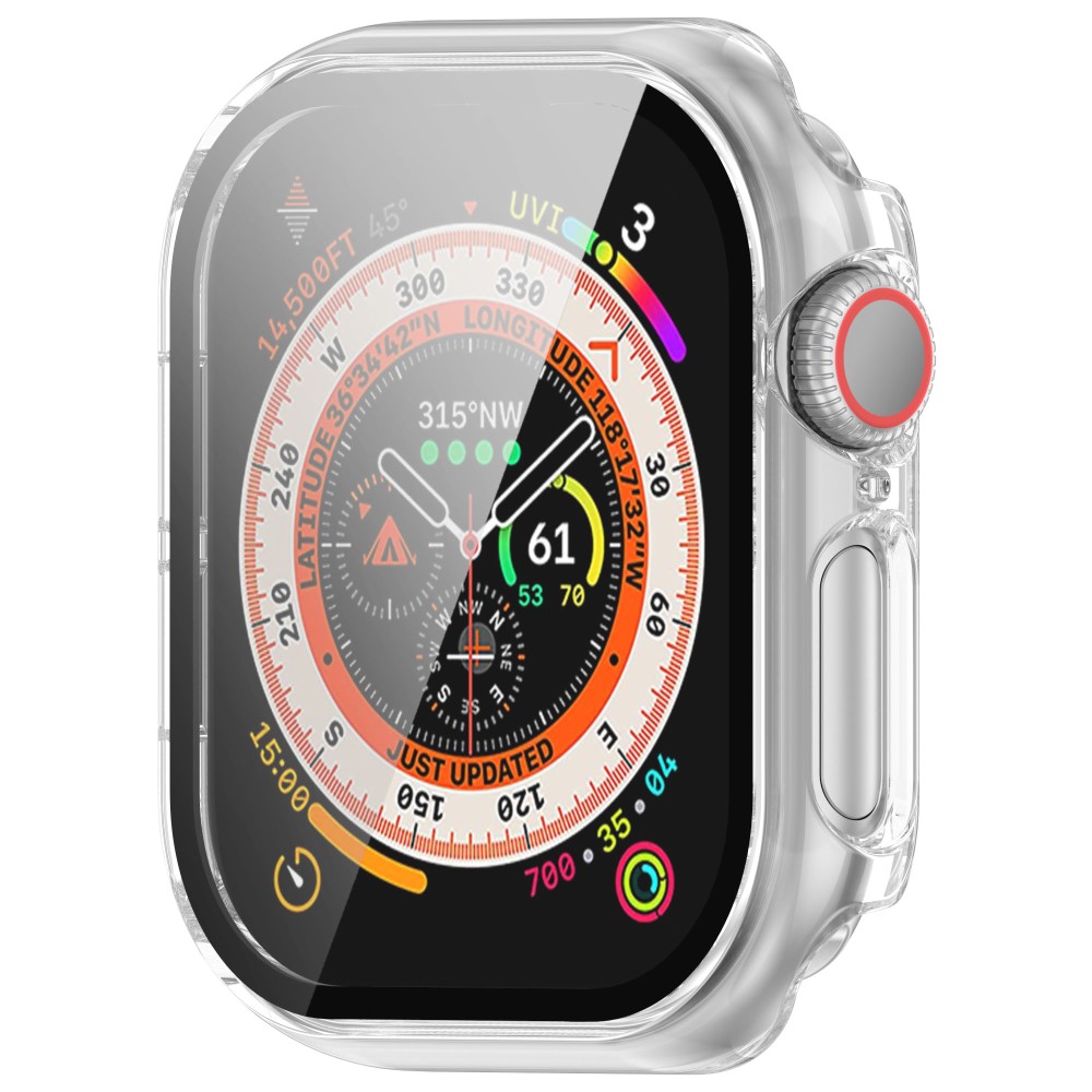  Apple Watch 10 42 mm Skal Med Skärmskydd Härdat Glas Transparent
