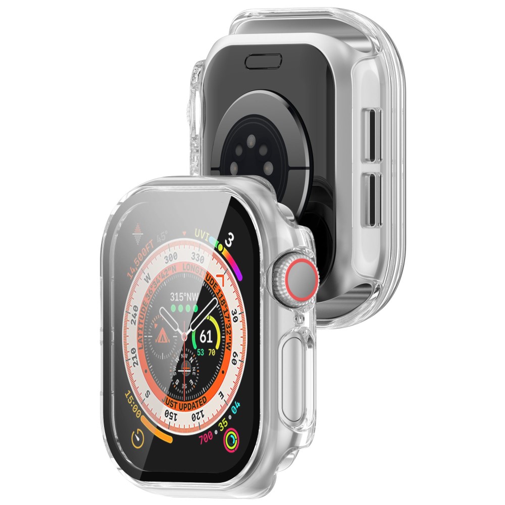  Apple Watch 10 42 mm Skal Med Skärmskydd Härdat Glas Transparent