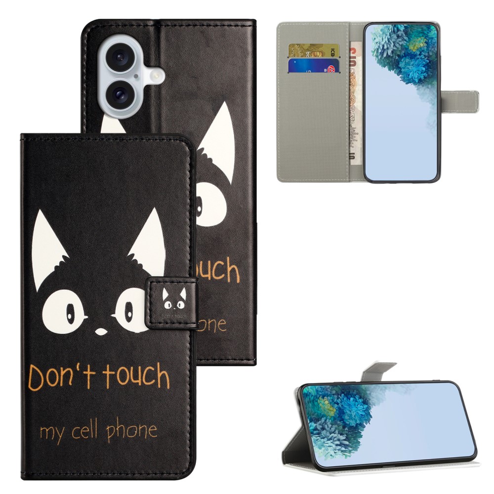  iPhone 16 Plus Fodral Med Tryck Dont Touch Katt