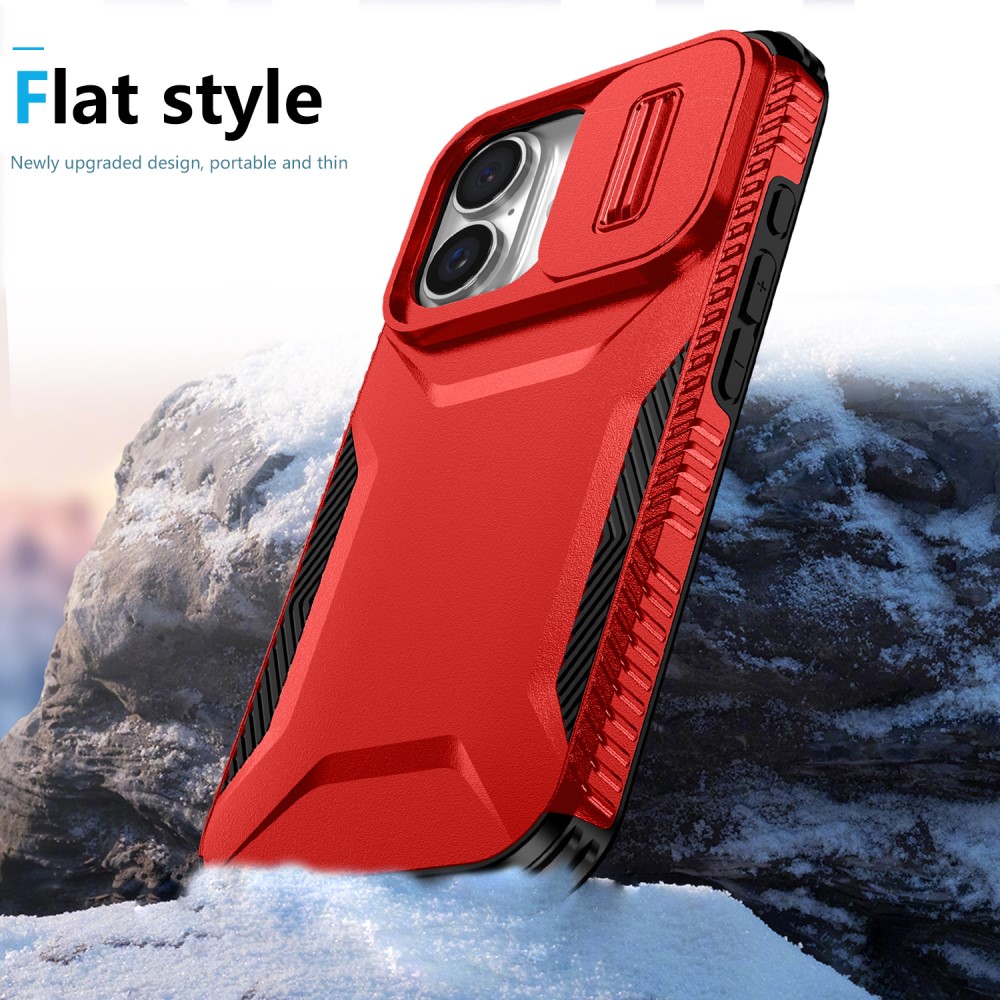  iPhone 16 Plus Skal CamShield Hybrid Röd