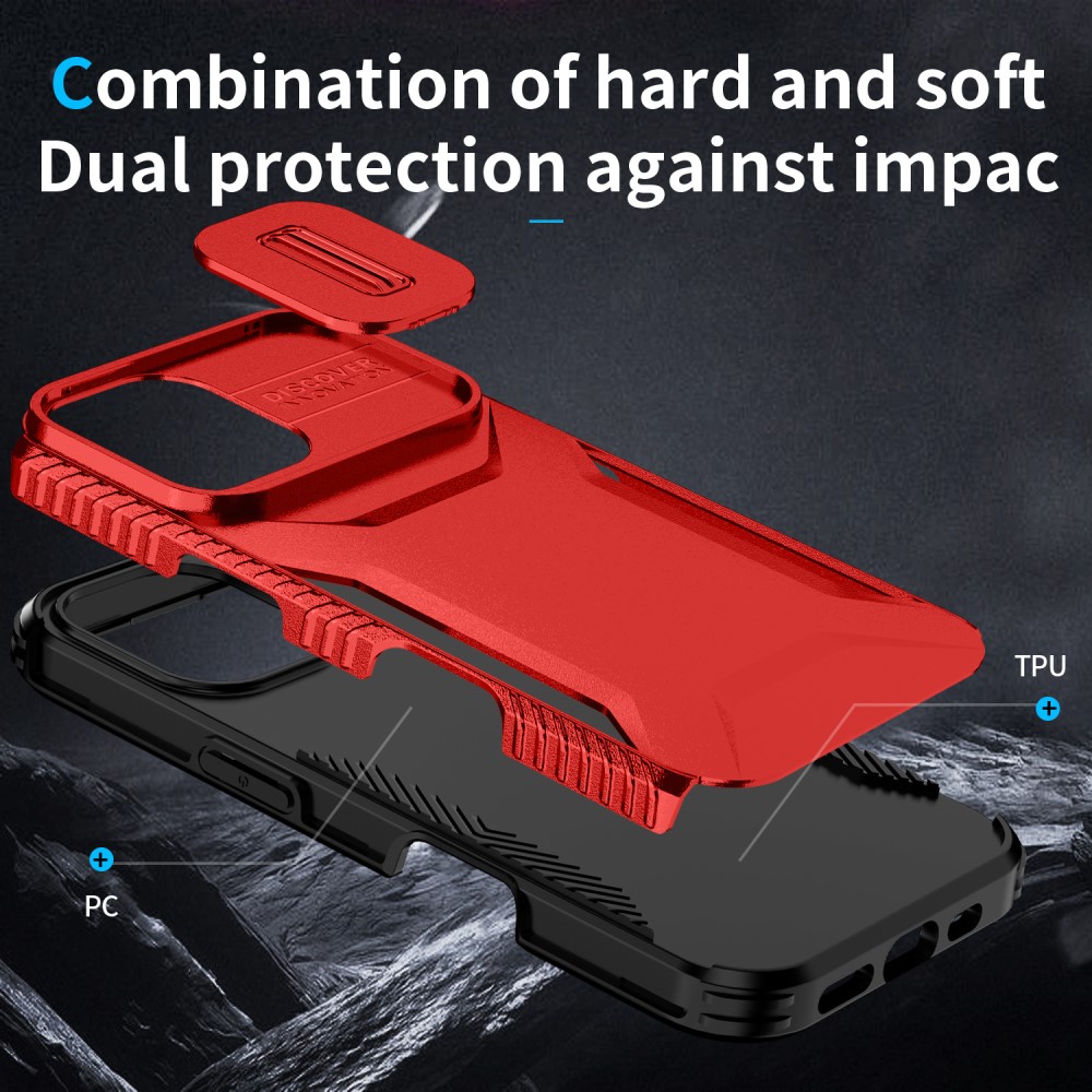  iPhone 16 Plus Skal CamShield Hybrid Röd