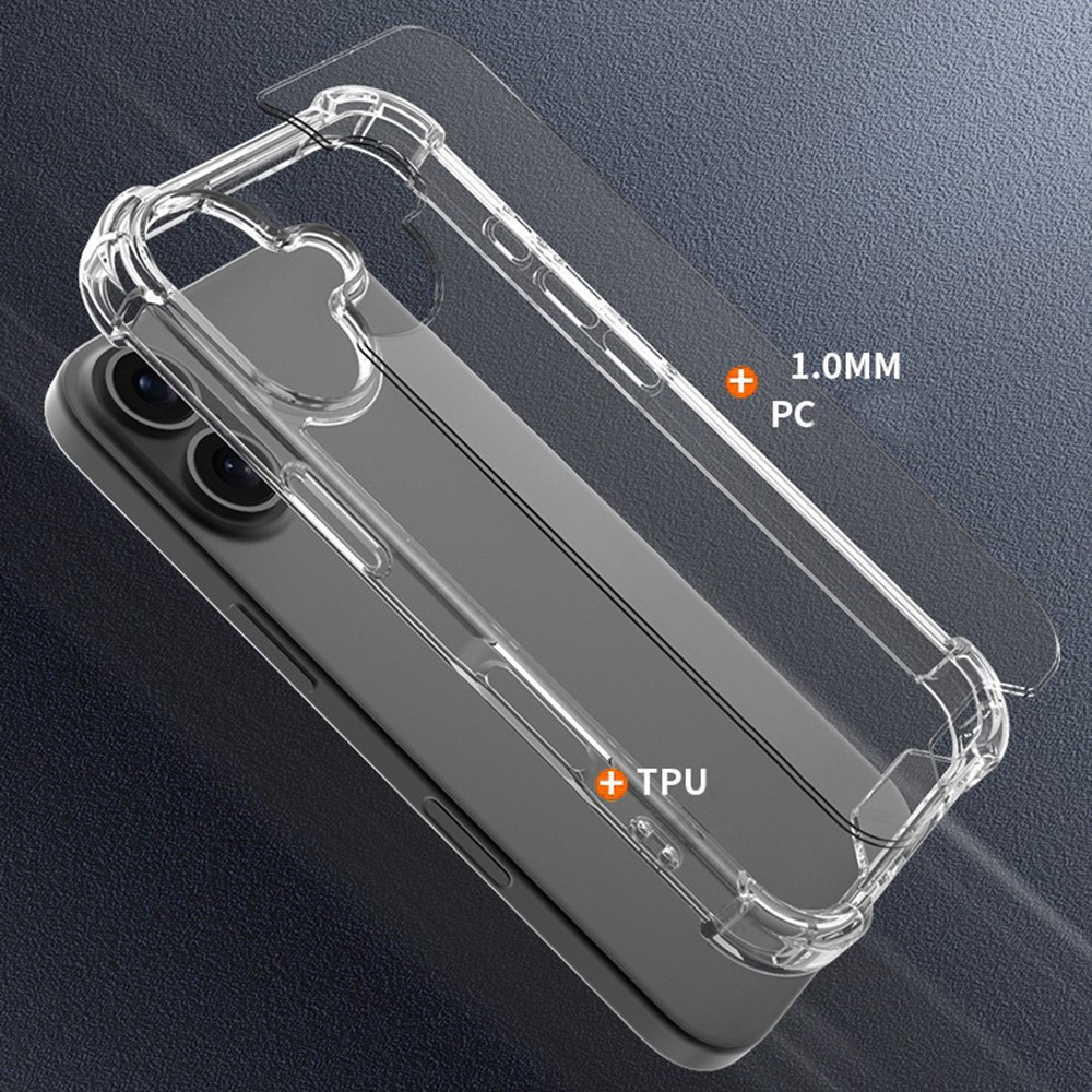  iPhone 16 Plus Skal Shockproof Transparent