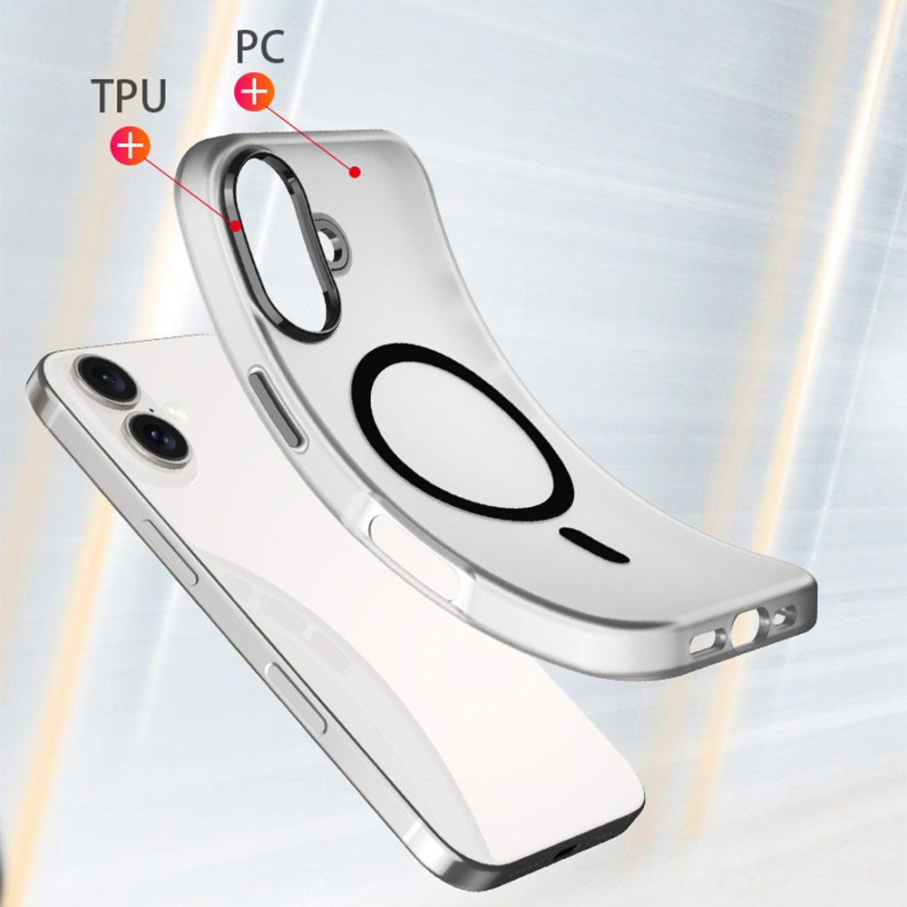  iPhone 16 Plus Skal MagSafe Skin Touch Matt Vit