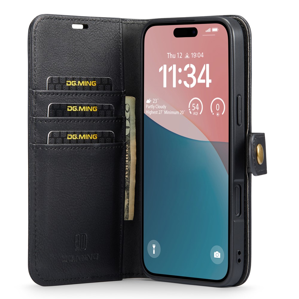 DG.MING DG.MING iPhone 16 Plus Fodral 2in1 Magnet Svart