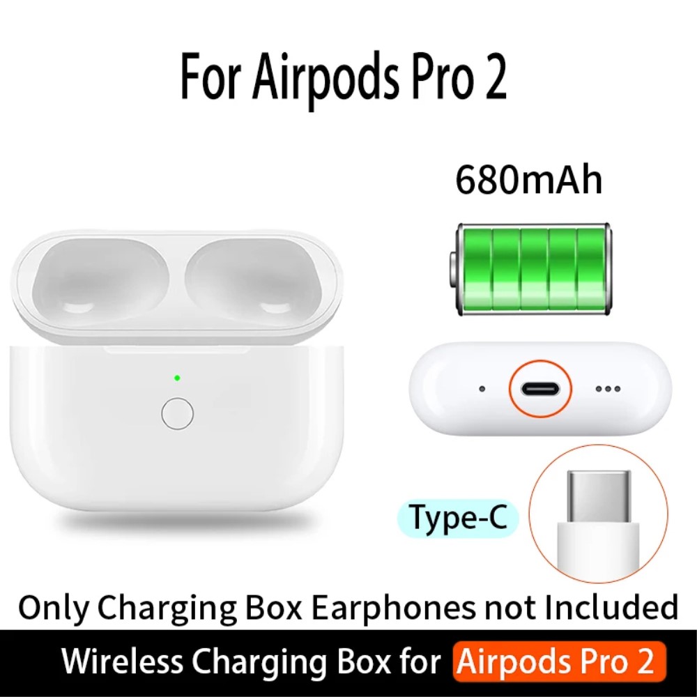  AirPods Pro 2 / AirPods Pro Trådlöst Laddningsfodral USB-C