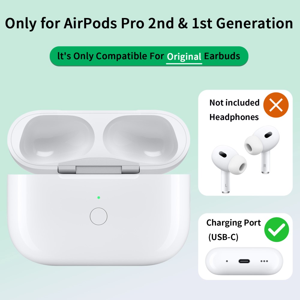  AirPods Pro 2 / AirPods Pro Trådlöst Laddningsfodral USB-C