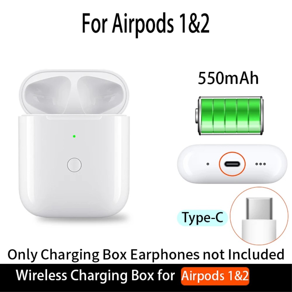  AirPods Trådlöst Laddningsfodral / USB-C