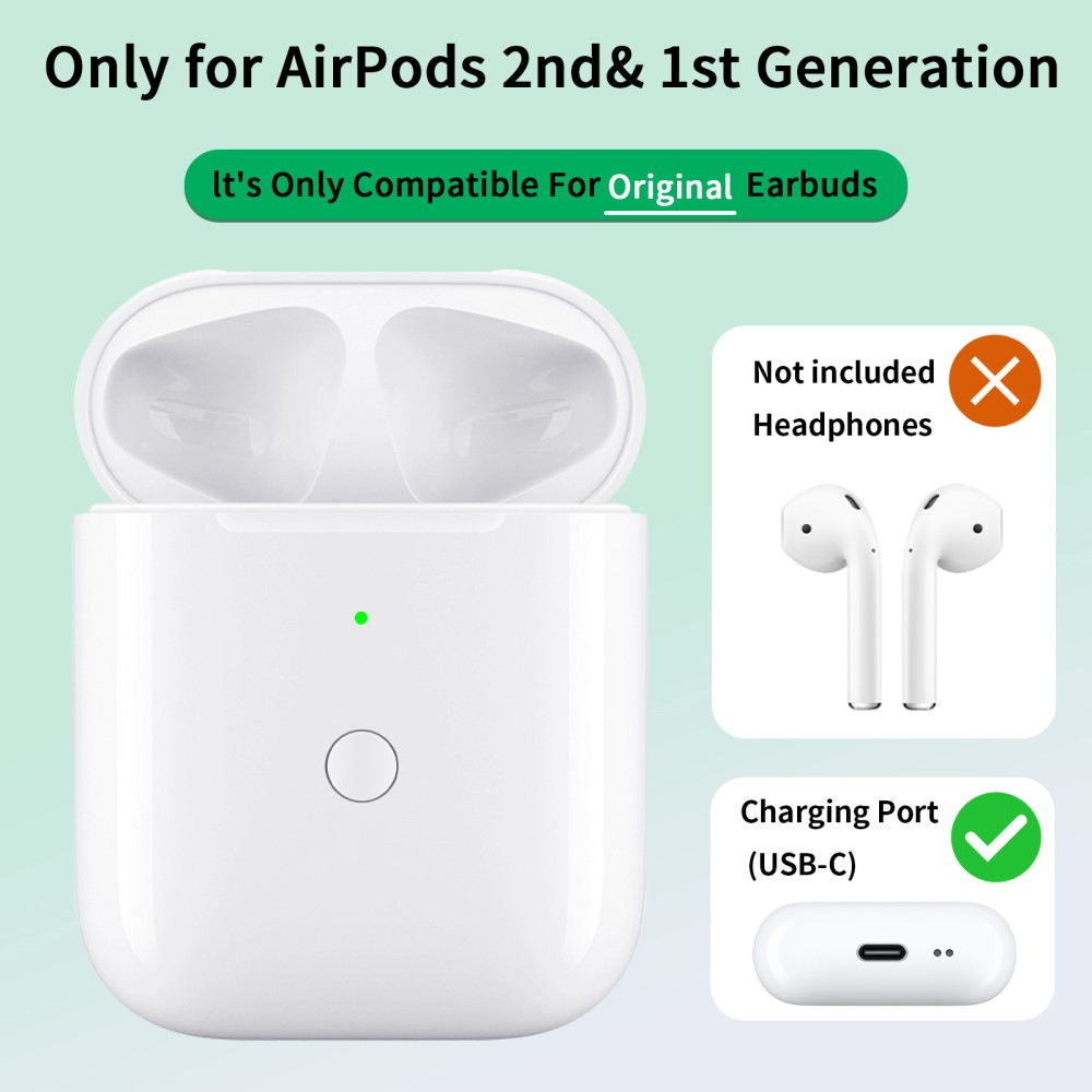  AirPods Trådlöst Laddningsfodral / USB-C