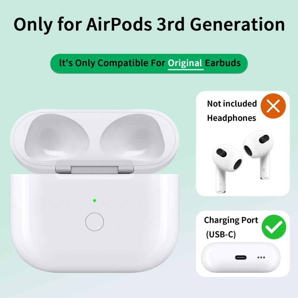  AirPods 3 Trådlöst Laddningsfodral USB-C