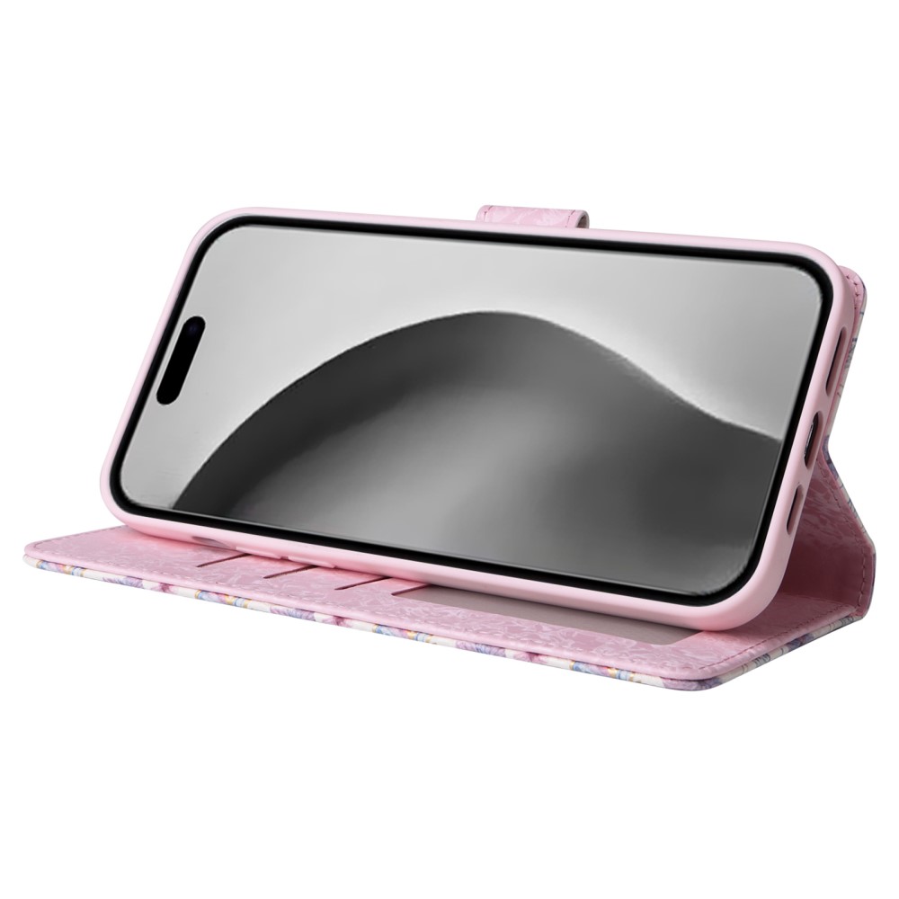  iPhone 16 Pro Max Fodral Med Tryck Fjärilar / Blommor RFID