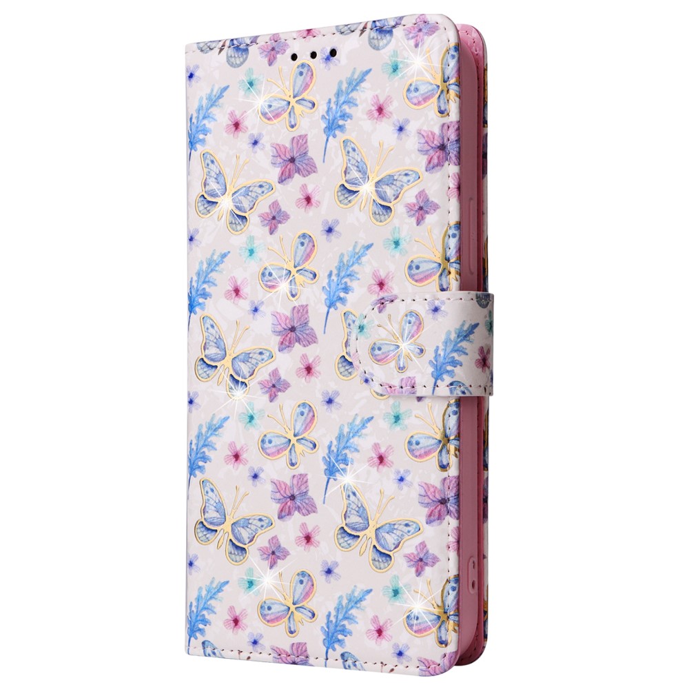  iPhone 16 Pro Max Fodral Med Tryck Fjärilar / Blommor RFID