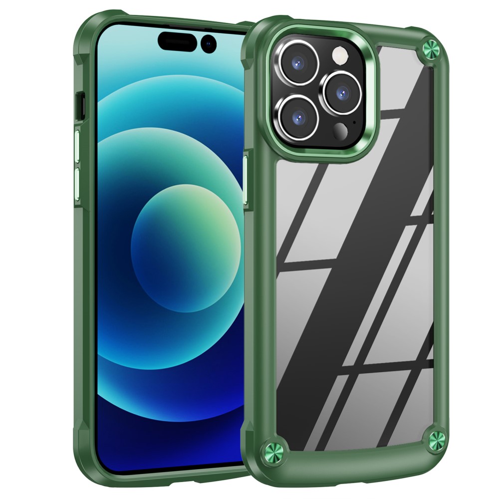  iPhone 16 Pro Max Skal Shockproof Hybrid Armor Grön