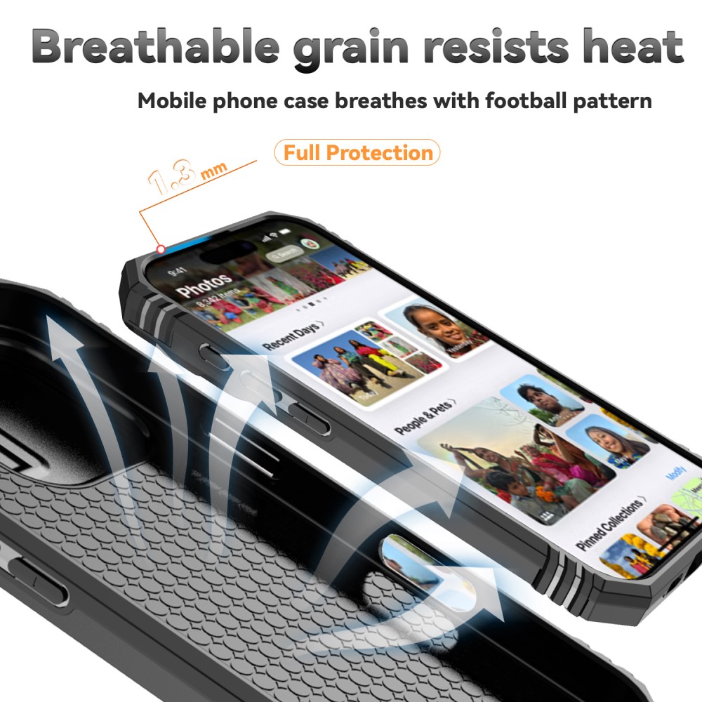  iPhone 16 Pro Skal CamShield Ring Hybrid Svart
