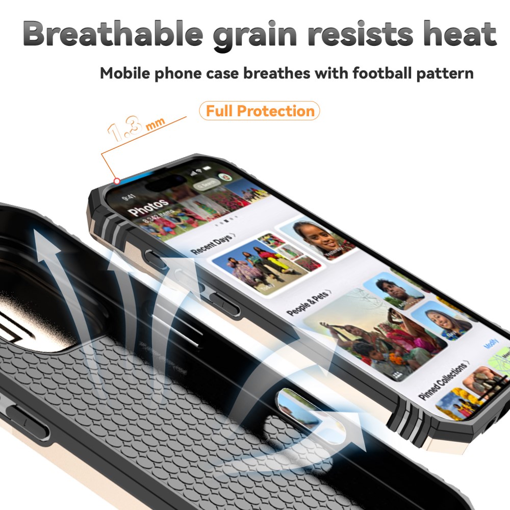  iPhone 16 Pro Skal CamShield Ring Hybrid Guld