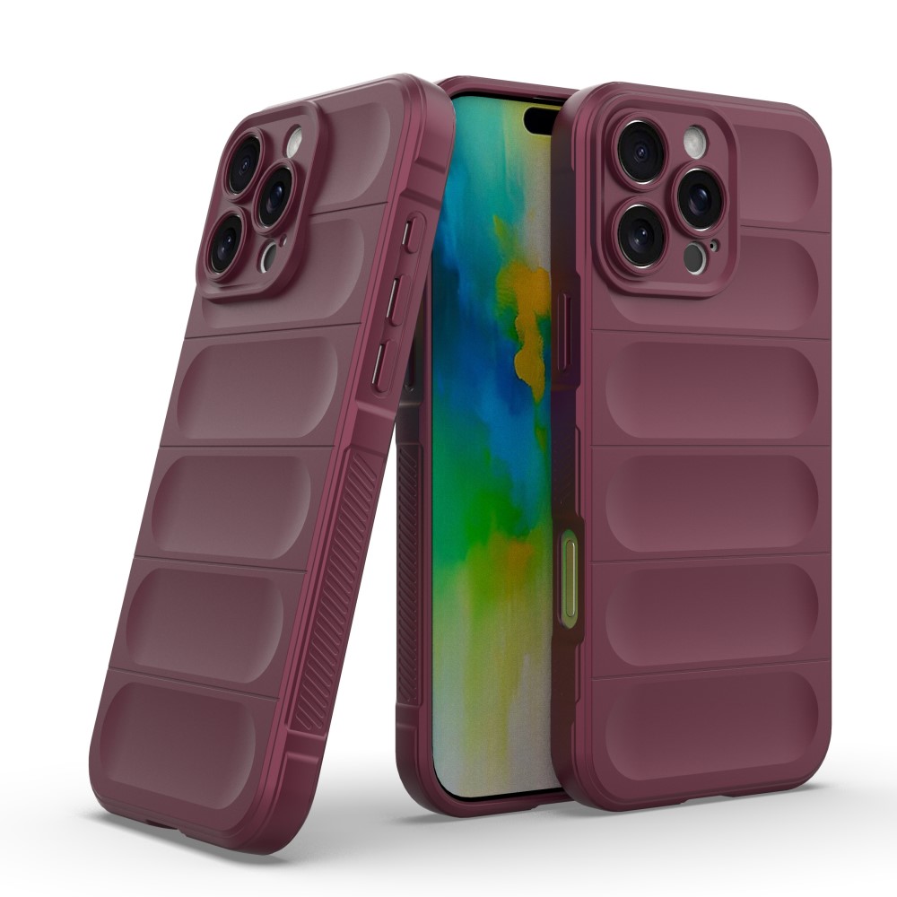  iPhone 16 Pro Skal Magic Shield Vinröd