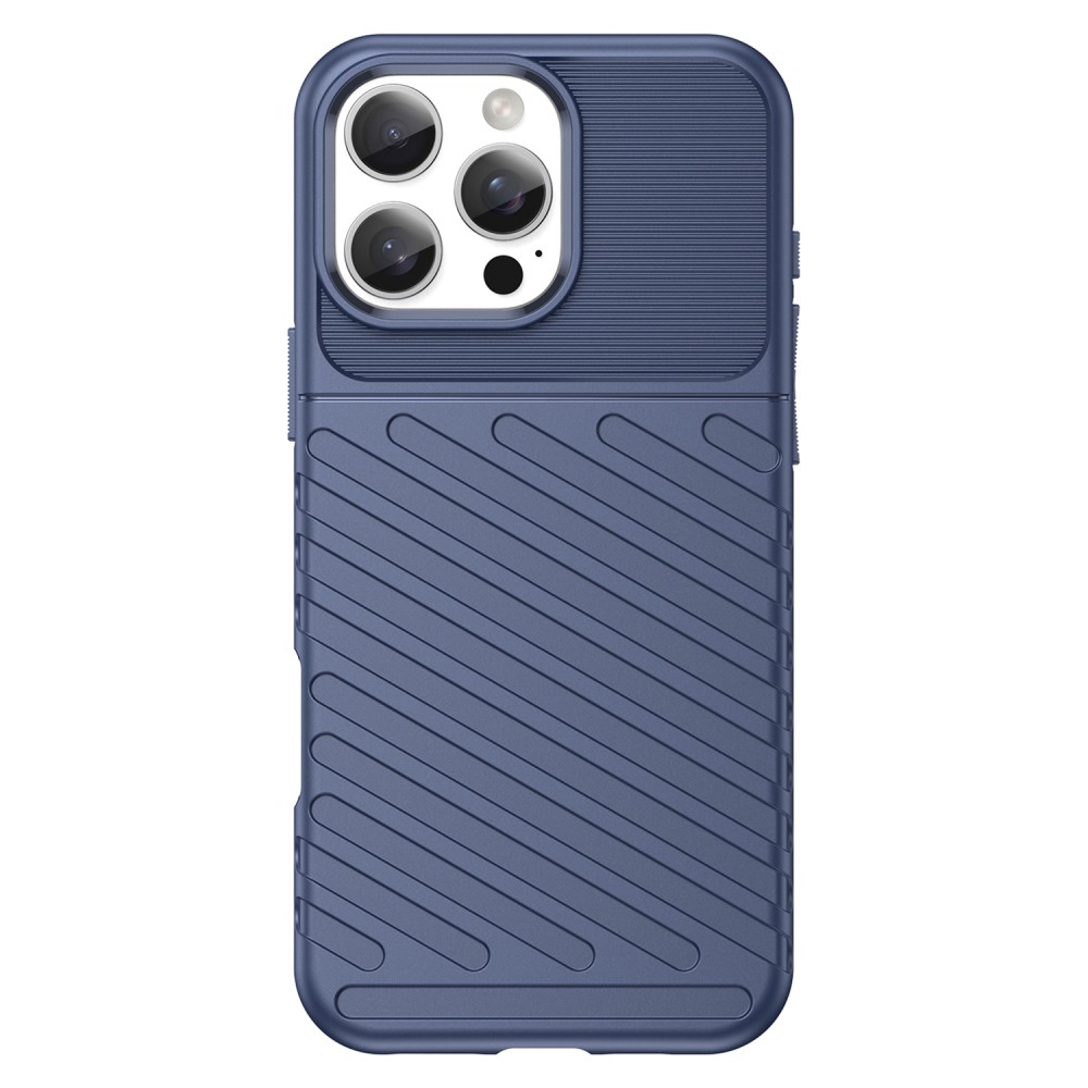  iPhone 16 Pro Max Skal Twill Textur Blå