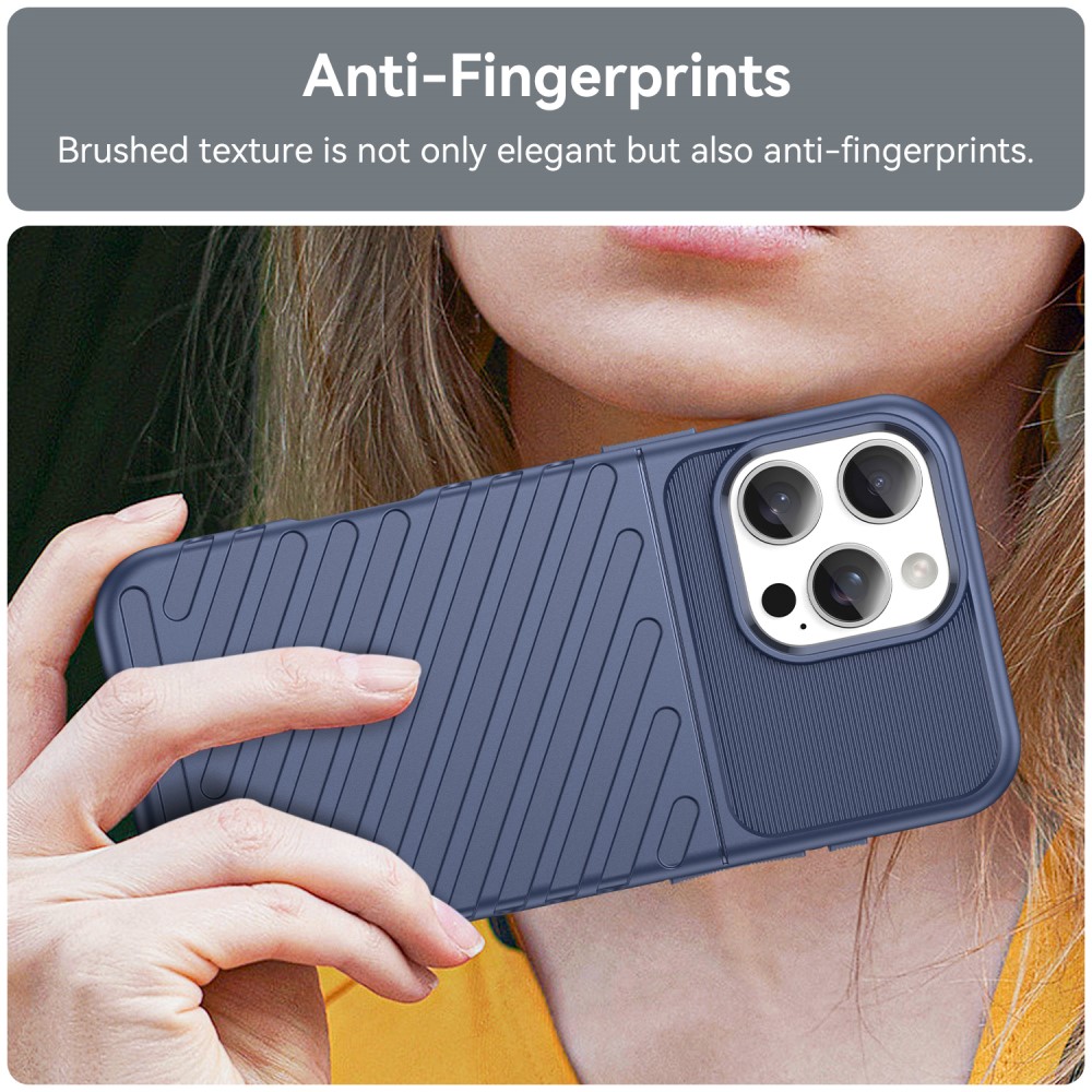  iPhone 16 Pro Max Skal Twill Textur Blå