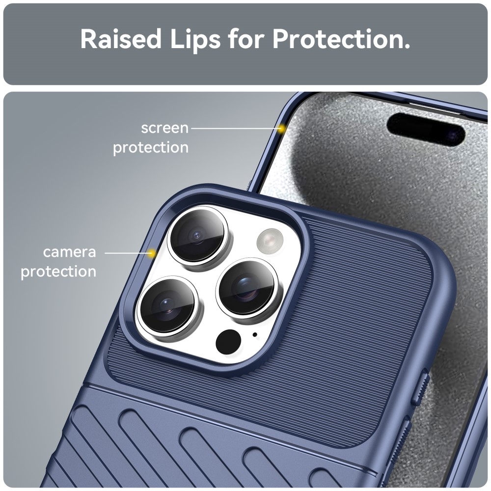  iPhone 16 Pro Max Skal Twill Textur Blå