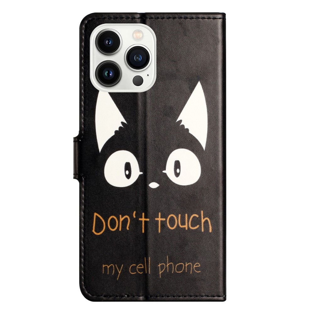  iPhone 16 Pro Max Fodral Med Tryck Dont Touch Katt