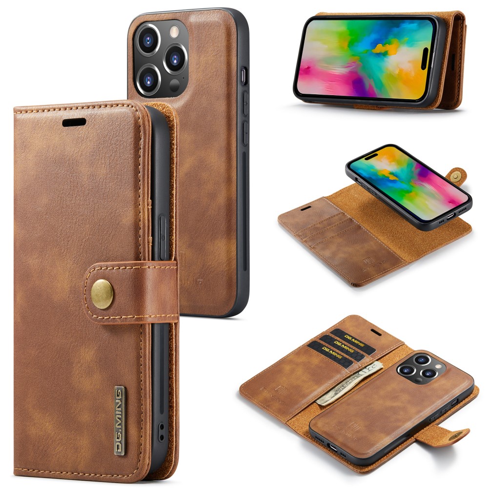 DG.MING DG.MING iPhone 16 Pro Fodral 2in1 Magnet Brun