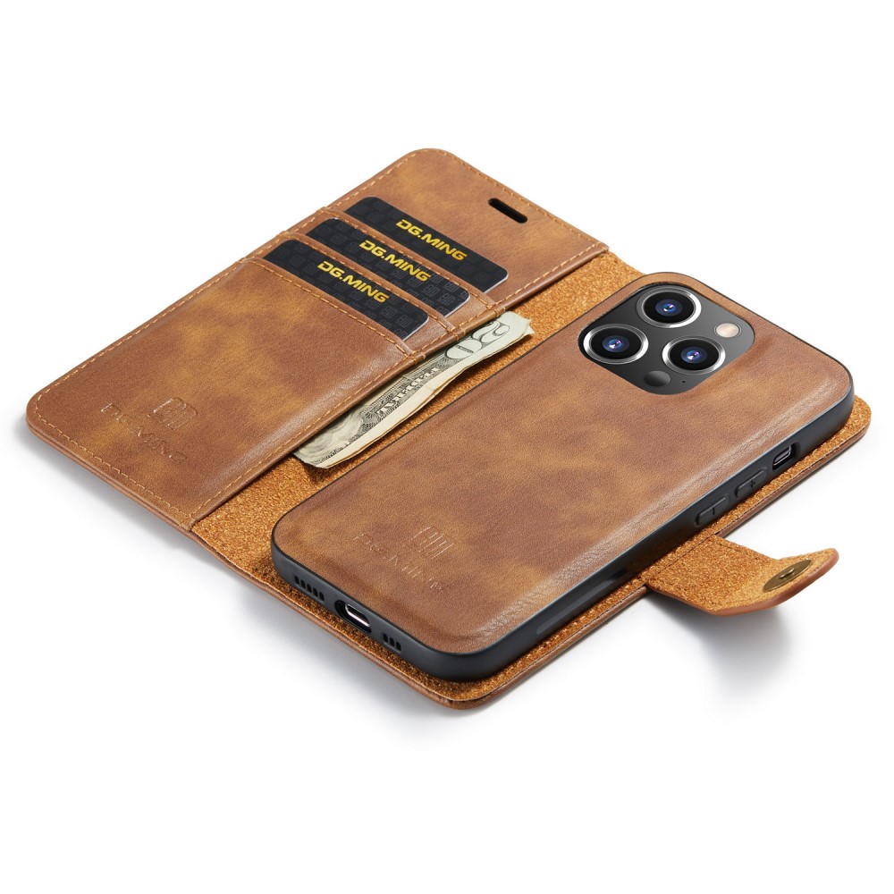DG.MING DG.MING iPhone 16 Pro Fodral 2in1 Magnet Brun