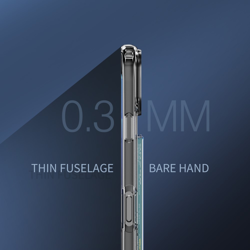  iPhone 16 Pro Skal Med Kortfack TPU Transparent